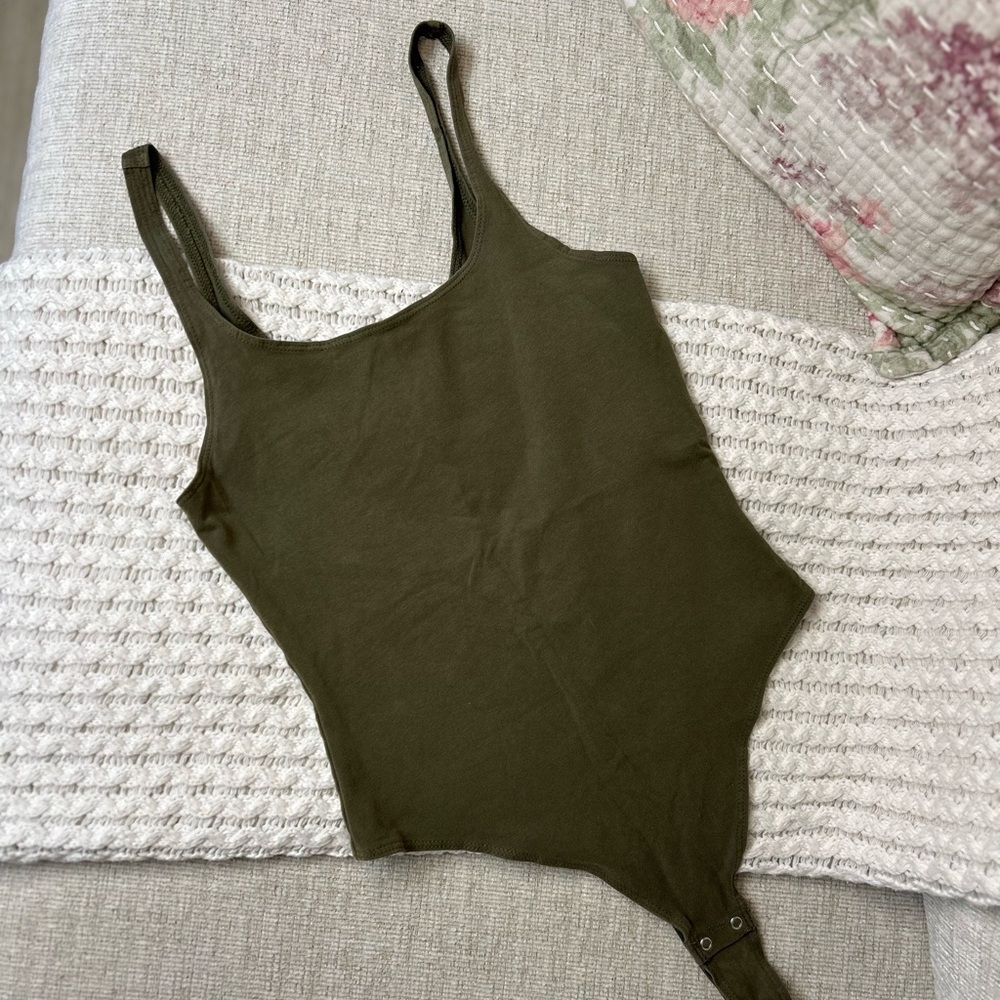 Olive Green Bodysuit